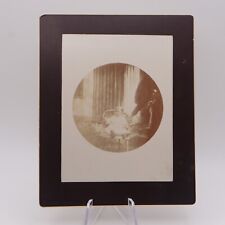 Antique Kodak Cabinet Card Photo Baby with Hidden Mother picture