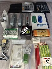 Vintage Office Supply Lot ~ 70 / 80s ~ Includes 3 Vintage Swing Line Staplers picture