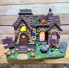 Winnie the Poohs Halloween Village Owls Tall Tail Bookshop Haunted Acre BNIB picture
