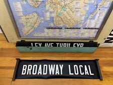 26X5 NYC IRT SUBWAY ROLL SIGN BROADWAY LOCAL MANHATTAN BATTERY PLACE TARRYTOWN picture