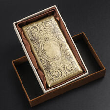 Bronze Metal Cigarette Case Holder Box for King Size or 20's Cigarettes USA picture