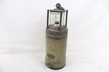 Vintage Coal Miners Lamp Oldham Type F Heavy Glass Lens Battery Powered Old picture