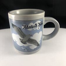 Vintage Grey Miniature Mug Seagull A Gift Corp Puerto Rico Made In Korea picture