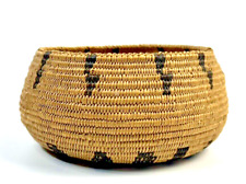 Vintage Native American  Jicarilla Apache Hand Woven Basket 7