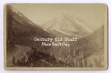 Torry's Peak (1835) William H. Jackson Cabinet Card Photo, Denver, CO picture