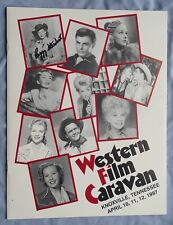 Peggy Stewart Signed Western Film Caravan Program (1997 Knoxville TN) picture