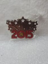 2015 MCDONALD'S Silver Toned Shooting Stars Lapel Pin Clutch Back New In Package picture