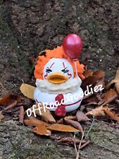 Clown Custom Painted Rubber Ducky Duck Creepy Halloween Red Baloon 2.5 Inch picture