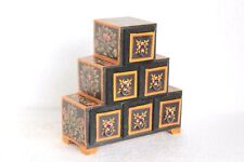 Wooden 6 Drawer Chest New Antique Handpainted Handicrafts Christmas Gifts  W-11 picture