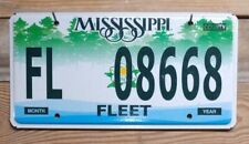 Mississippi expired 2014? Small Magnolia County Fleet License Plate Tag-FL 08668 picture