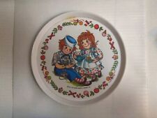 Vintage 1969 Oneida Deluxe Raggedy Ann And Andy Melamine Child Plate And Cup picture