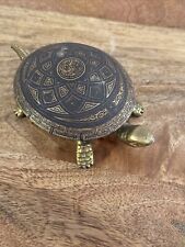 Vintage 1950s BOJ Brass Turtle Hotel Bell perfect working condition Spain India picture