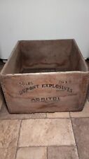 Antique/Vintage DuPont 50Lb Explosives Agritol Wooden Crate Box picture