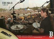 2006 Print Ad of Meinl MB20 Ride Cymbal w Chris Adler Lamb Of God Ozzfest 2004 picture