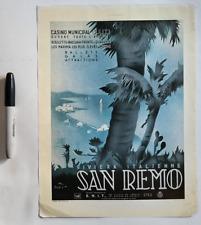 Italian Riviera San Remo and Bonal Vine Vintage Print Ad Dual Prints picture