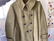 ORIGINAL WWI M1917 WOOL OVERCOAT Soldier Signed And Dog Tag # picture
