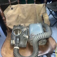 WW2 World War 2 II US Army Military Gas Mask With Canvas Carry Bag - Great Find picture