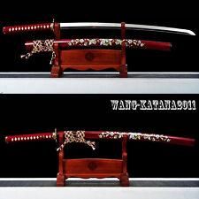 Handmade Authentic Japanese Sharp Sword Samurai Katana High Carbon Steel Blade picture