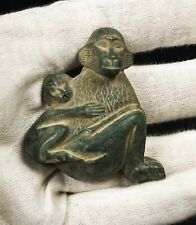 Unique piece of The Egyptian Baboon (Egyptian God of wisdom ) holding his son picture