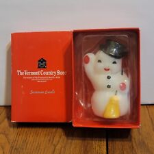The Vermont Country Store Christmas Snowman candle picture