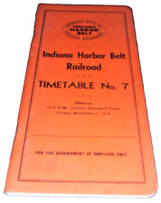 NOVEMBER 1974 INDIANA HARBOR BELT PENN CENTRAL EMPLOYEE TIMETABLE #7 picture
