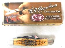 vInTaGe NOS CASE STOCKMAN AMBER #6318 SS FOLDING KNIFE - BOX & PAPERS picture