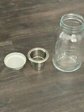 Kilner mason jar 32 oz ounce w/ conditment cup and lid  picture