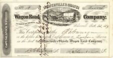 Weaverville and Shasta Wagon Road Co. - Stock Certificate - Railroad Stocks picture