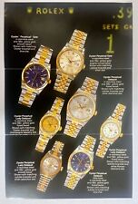 ROLEX Brochure 1980’s Datejust Steel & Gold Diamonds Oyster Perpetual Jubilee / picture