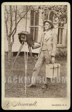 Antique Photo North Carolina Photographer Self Portrait PROP Camera on Tripod picture