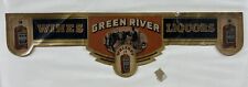 RARE Vintage Green River Wines & Liquors Whiskey Bottle Label  picture
