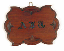 VINTAGE 1974 SMALL HAND CARVED WOOD PLAQUE FRATERNITY SORORITY MATUNUCK BEACH RI picture