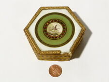SUPERB French c1830 6 Sided Mirrored Candy Bonbon Chocolate Confectionery Box  picture