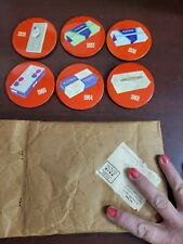 6 Vintage Kleenex Tissues Buttons 3