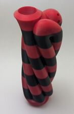 Didgeridoo - Compact Travel Didge Twisted Red Black Necklace Didg Nanodidg picture