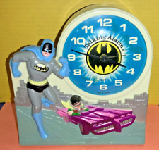 VTG 1975 Janex DC Comics Batman w/ Robin Talking Alarm Clock w/ Box - AS IS picture