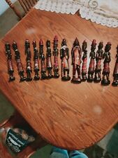 (Lot Of 14).African art wood carved Zulu Tribe Hand Made In Kenya  picture
