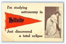 1912 Pennant Hillside Colorado CO Victorian Woman Eclipse Astronomy Postcard picture