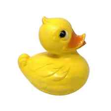 Vintage Yellow Blow Mold Duck Plastic Duckie Made in England 6” Combex picture