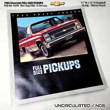 UNCIRCULATED 1984 Chevrolet Full-size Pickups 16 pg Brochure - #4349 Rev: 08-83 picture
