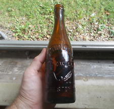 BARTHOLOMAY BREW CO ROCHESTER EMB WINGED WHEEL EARLY 1900 PRE PRO BEER BOTTLE picture