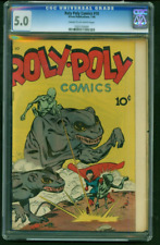 Roly Poly Comics #10, CGC 5.0 VG/FINE Green Publications 1946 bizarre superhero picture