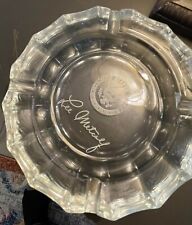 VINTAGE LEE METCALF UNITED STATES SENATE ETCHED GLASS ASHTRAY  MONTANA picture