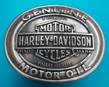 HARLEY DAVIDSON BELT BUCKLE B & S GENUINE MOTOR OIL 5 GALLON FINEST QUALITY  picture