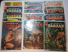 Lot Of 15 - Vintage Dell Comics Edgar Rice Burroughs Tarzan in Poor Condition picture
