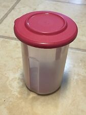 Tupperware 2155A-2 Pick A Deli Round Mini Pickle or Olive Keeper Hot Pink picture