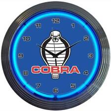 FORD COBRA NEON CLOCK Man Cave Lamp Light picture
