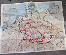 Germany and it's Approaches National Geographic War Department Map 1944 picture