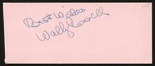 Wally Cassell d2015 signed 2x5 cut autograph auto Actor The Thin Man Goes Home picture