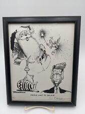 Paul Conrad L.A. Times Political Cartoon Reagan Art Lithograph Signed Numbered picture